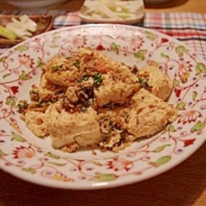 明太子と豆腐のさっぱり炒め!